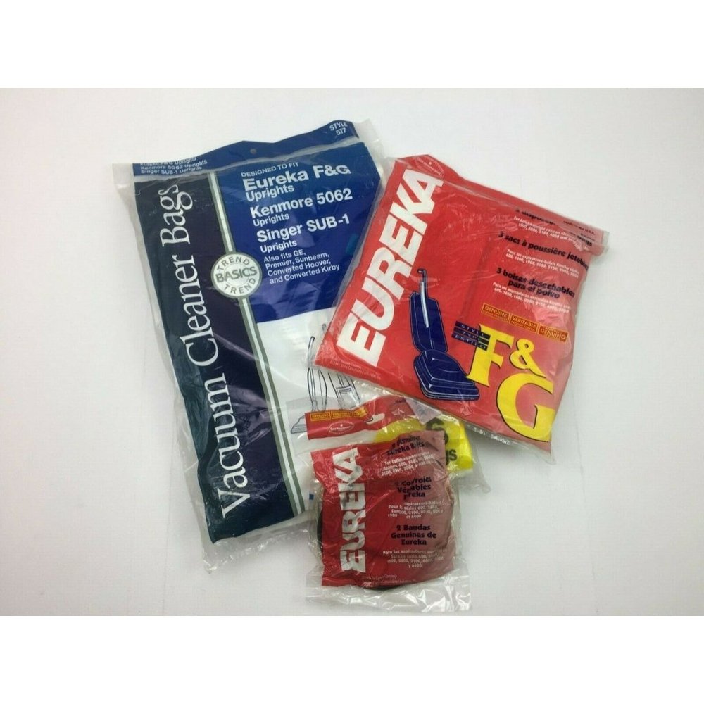 Eureka Vacuum Cleaner Bags and Belt s Lot For Uprights Style F & G 517
